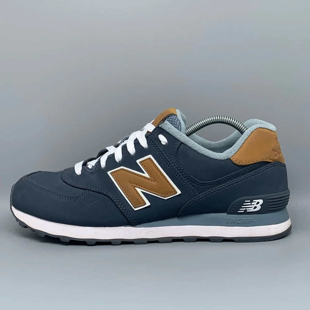 New Balance Navy and Brown Sneakers - Picture 7 of 10